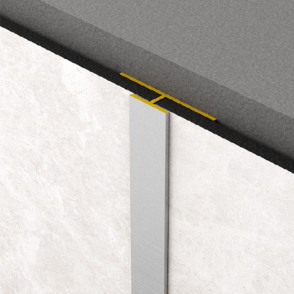 Rocko Tiles spojovací profil "T" STŘÍBRNÝ 2,8m