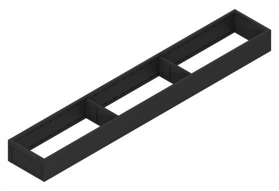 BLUM ZC7S650RS1 Ambia-line rámeček pro LBX/MVX, NL=650/Š=100 karbon černá CS-M