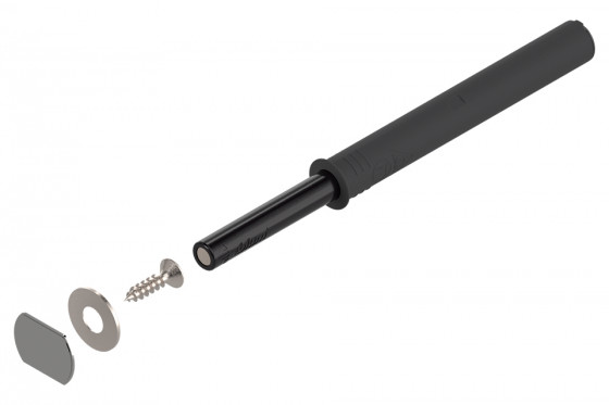 BLUM 956A1004 Tip-on pro závěsy, 76mm, magnet, sada, černá CS