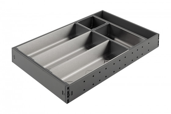 StrongMax příborník, sada 276/450mm, misky 3x264mm + 1x176mm +1x88mm, šedá