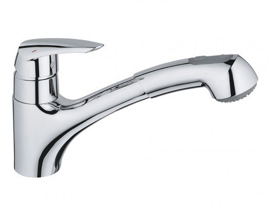 GROHE Baterie kuchyňská Eurodisc vytahovací sprcha chrom 32257001
