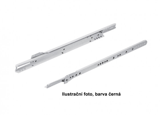 StrongRoll kolečkový výsuv, 300mm/25kg (12"), černá