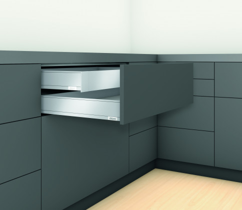 K-BLUM Legrabox, zásuvka M 550mm/70kg, Blumotion/TOB, černá, vnitřní