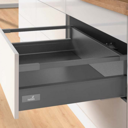 HETTICH Atira zásuvka 144, 470mm/30kg, antracit, SiSy