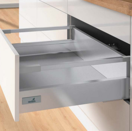 HETTICH Atira zásuvka 144, 470mm/30kg, stříbrná, SiSy