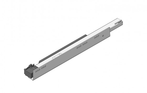 K-BLUM Legrabox, zásuvka C free 500mm/70kg, Blumotion/TOB, nerez, vnitř., reling