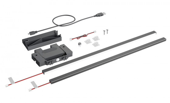 HETTICH 9326929 osvětlovací krycí profil pro AvanTech YOU 600mm antracit