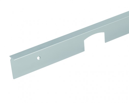 Spojovací lišta rohová/prodlužující pro pracovní desku 38 "0" radius L/P nerez