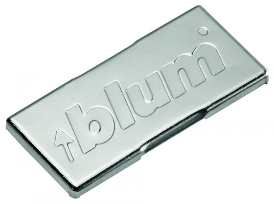 BLUM 70.4503.BP krytka ramínka, 125°, 155°, Cristallo (new), logo BLUM