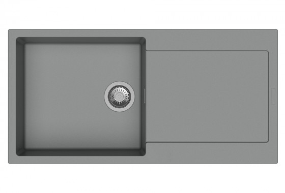StrongSinks S3 Dřez granit Zala 1000 1000x500mm s odkapem šedá