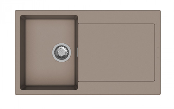 StrongSinks S3 Dřez granit Zala 860 860x500mm s odkapem béžová