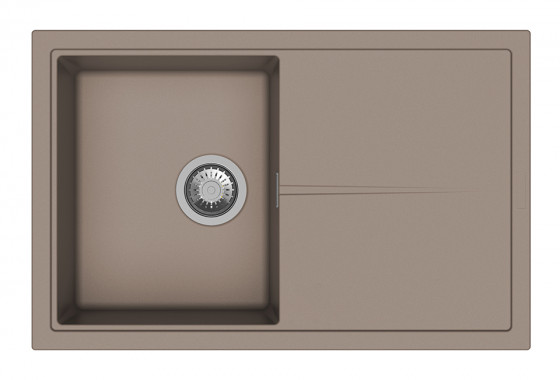 StrongSinks S3 Dřez granit Labe 780 780x500mm s odkapem béžová