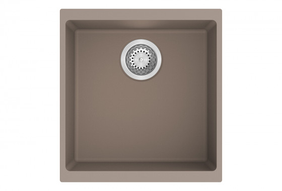 StrongSinks S3 Dřez granit Hron 430 430x460mm bez odkapu béžová