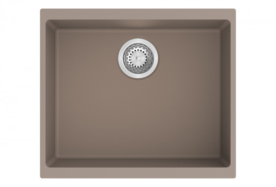 StrongSinks S3 Dřez granit Hron 530 530x460mm bez odkapu béžová