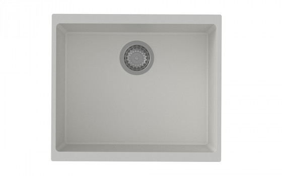StrongSinks S3 Dřez granit Hron 530 530x460mm bez odkapu bílá