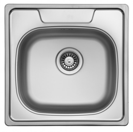 StrongSinks S1 Dřez Tyne 506x506mm horní montáž, nerez