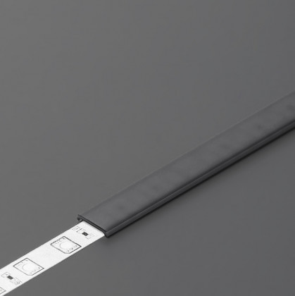 StrongLumio krycí lišta C2 k profilu Slim 8/Smart 10 naklapávací 2000mm černá
