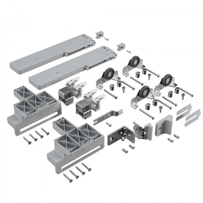 HETTICH 9323131 TopLine 1 posuvné dveře sada pro 2 křídla s tlumením 50 kg