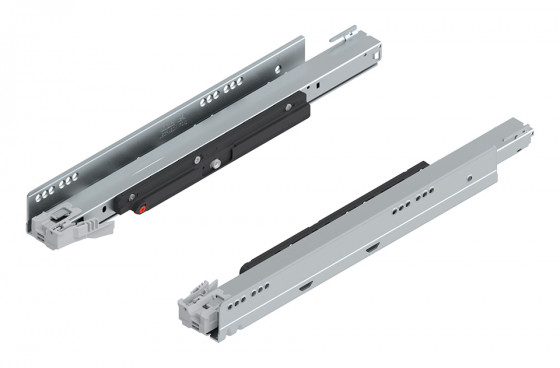K-BLUM Legrabox, zásuvka C pure 600mm/70kg, Tip-on, nerez, vnitřní, sklo