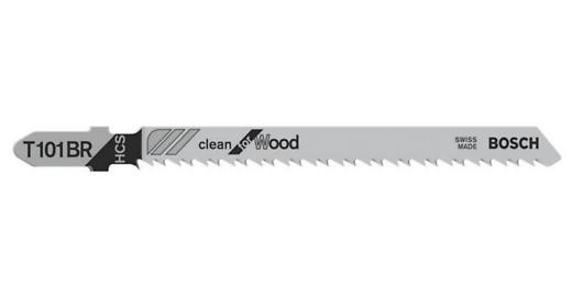 BOSCH 2608633779 Pilový plátek do přímočaré pily T 101 BR Clean for Wood, 3ks