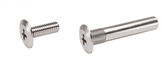 K-IF Spojovací kování FLAT M4x30 - 40mm komplet nikl