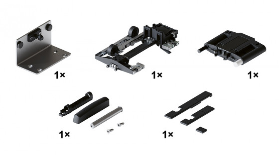 HAWA 30998 Concepta III 25/35 do pouzdra zásuvná sada Push levá