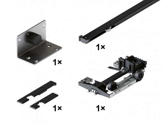 HAWA 31001 Concepta III 25/35 do pouzdra zásuvná sada Pull pravá