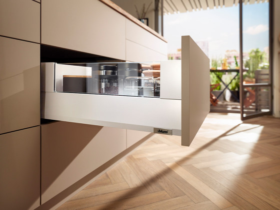 K-BLUM Merivobox, zásuvka E boxcover 450mm/40kg, bílá, vrut