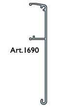 TERNO krycí profil 1690/N 2m elox černá kartáčovaná