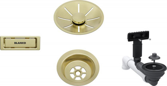 BLANCO 207423 Příslušenství odtoková sada 1x3,5 InFino Satin Gold