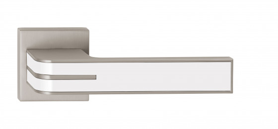 TWIN Klika Turn HX8505 HR BB/NI-SAT-MAT s bílou listelou