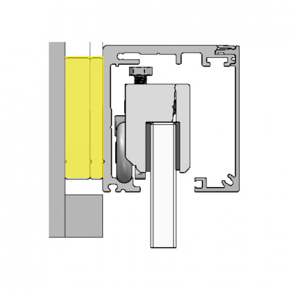 TWIN Montáž před zárubeň (podložka PVC 3x55x1000mm)
