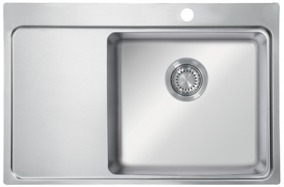 StrongSinks S3 Dřez Nida 787 787x520mm odkap vlevo nerez