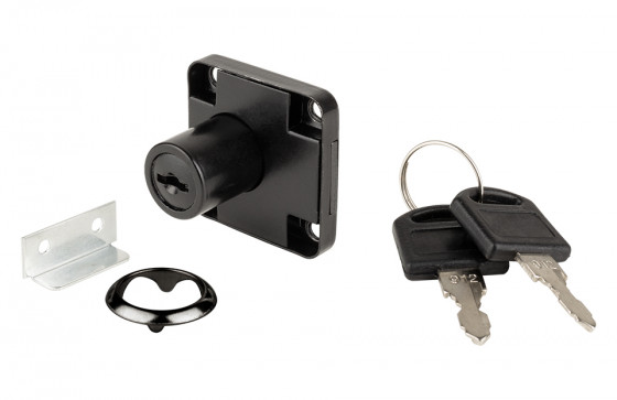 StrongLocks Zásuvkový zámek stejné kombinace + kovový protikus černá