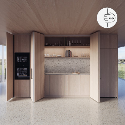 K-HAWA Folding Concepta III 25 Pull do pouzdra 1900-2700mm 4 křídla černá P+L