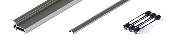 HAWA 31519 Folding Concepta III 20 vertikální profil 1200 - 2200mm, stříbrná