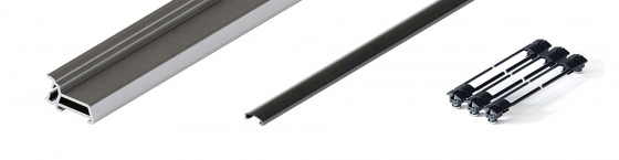 HAWA 31526 Folding Concepta III 20 vertikální profil 1200 - 2200mm, černá