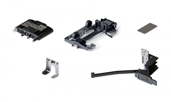HAWA 31508 Folding Concepta III 20 Push do pouzdra zásuvná sada, levá