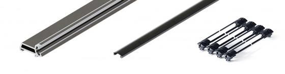 HAWA 31527 Folding Concepta III 25 vertikální profil 1900 - 2700mm, černá