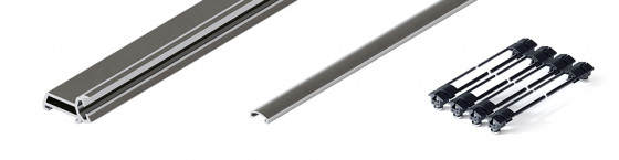 HAWA 31520 Folding Concepta III 25 vertikální profil 1900 - 2700mm, stříbrná