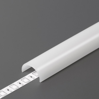 StrongLumio krycí lišta D k profilu Uni/Arc naklapávací půlkulatá, 2000mm mléčná