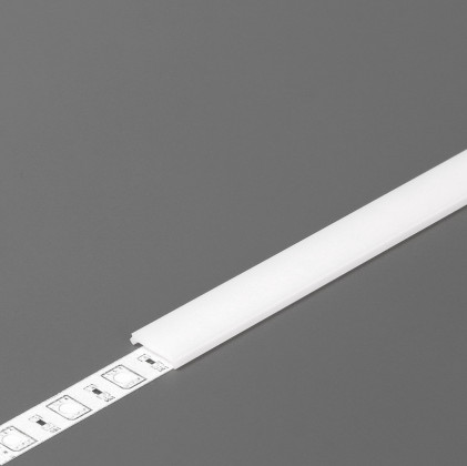 StrongLumio krycí lišta C2 k profilu Slim 8/Smart 10 naklapávací 3000mm mléčná
