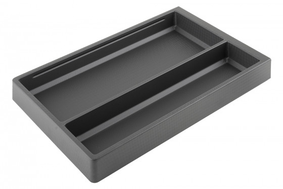 AGOFORM Příborník Separado Flex Kristall soft Touch 546x300x2,8mm černá
