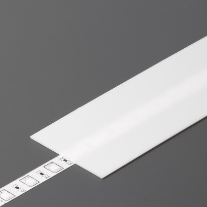 StrongLumio krycí lišta H k profilu Flat násuvná, 1000mm mléčná