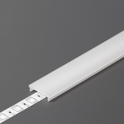 StrongLumio krycí lišta F k LED profilům 14 naklapávací mléčná 20m