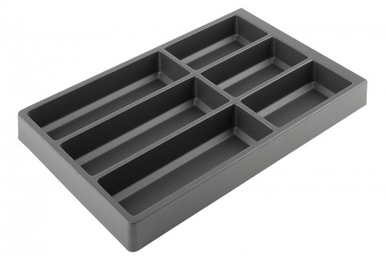 AGOFORM Příborník Separado Kristall soft Touch 546x300x2,8mm černá