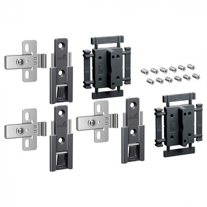 HETTICH 9339499 WingLine L new středové závěsy seřiditelné 3 ks, antracit