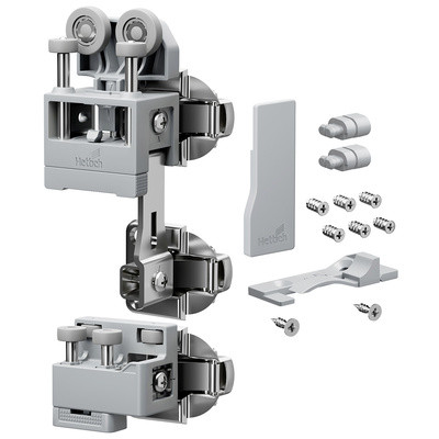 HETTICH 9339344 WingLine L new do 25 kg, sada s pružinou, šedá, pravá