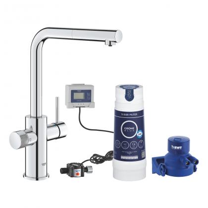 GROHE 30591000 Baterie Blue Pure Minta startovní sada s vytah. perlátorem, chrom