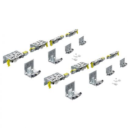 HETTICH 9278792 TopLine XL posuvné dveře sada pro 4 křídla,17mm,30-40mm/80kg